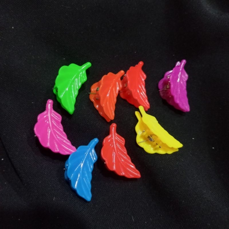 Túi 4 kẹp tóc mái hình chiếc lá cho bé (3cm)