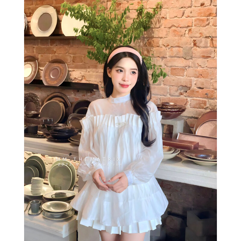 LYCHEE TOP - Áo dập ly tơ