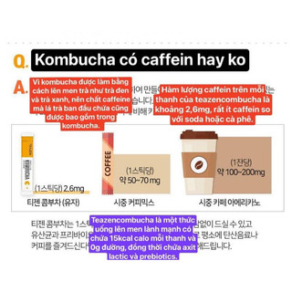[DATE LUÔN MỚI] Trà Teazen kombucha Hàn Quốc