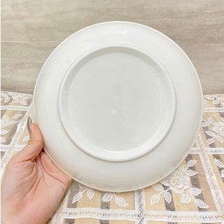 [Set 7 món: 1 tô + 2 chén + 1 dĩa + 3 muỗng sứ] Bộ chén dĩa sứ ăn cơm full trắng cho gia đình .