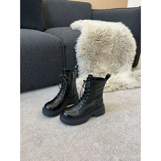 Boot da thắt dây cổ thấp Comic 202-123
