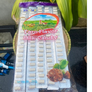 1 vỉ 20 viên kẹo dẻo sữa vị khoai môn