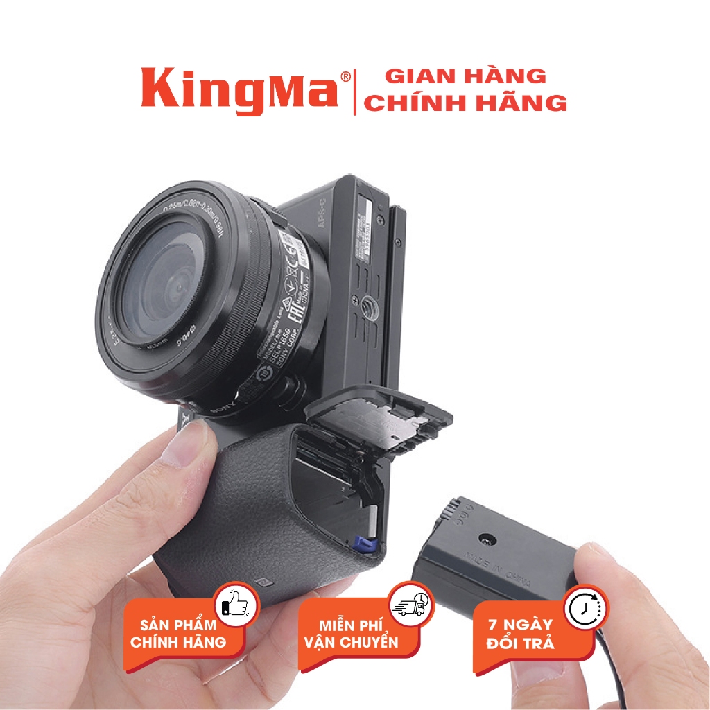 Pin Ảo/Giả Pin/Dummy Pin NP-FW50 Chính Hãng KINGMA. For SONY NP-FW50