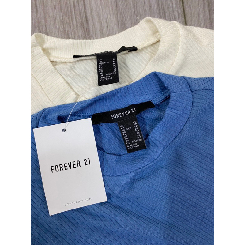 Đầm bodycon rút dây F21 xanh/trắng | Ruched Bodycon Midi Dress