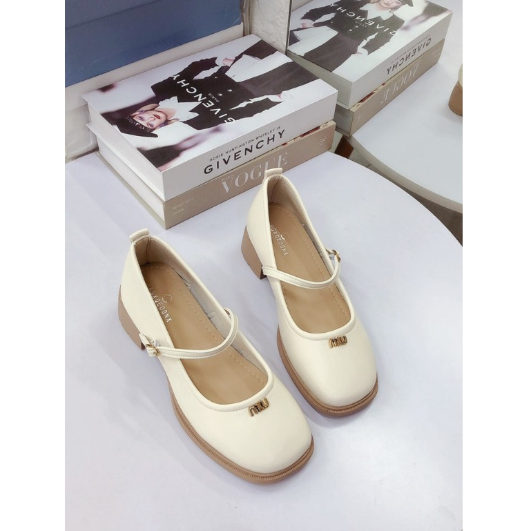 Giày búp bê mary jane da mềm đế dẻo hàng Qc fullbox