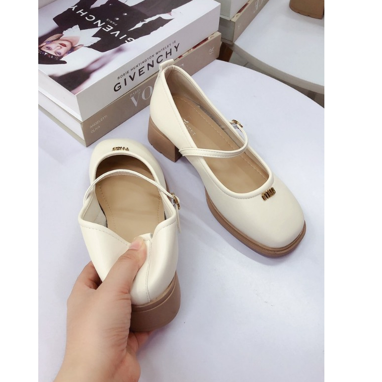 Giày búp bê mary jane da mềm đế dẻo hàng Qc fullbox