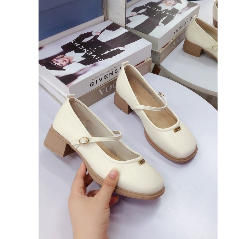 Giày búp bê mary jane da mềm đế dẻo hàng Qc fullbox