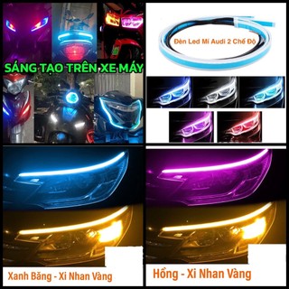 Dây led mí audi chạy đuổi xe máy wave, vision, sirius, winner