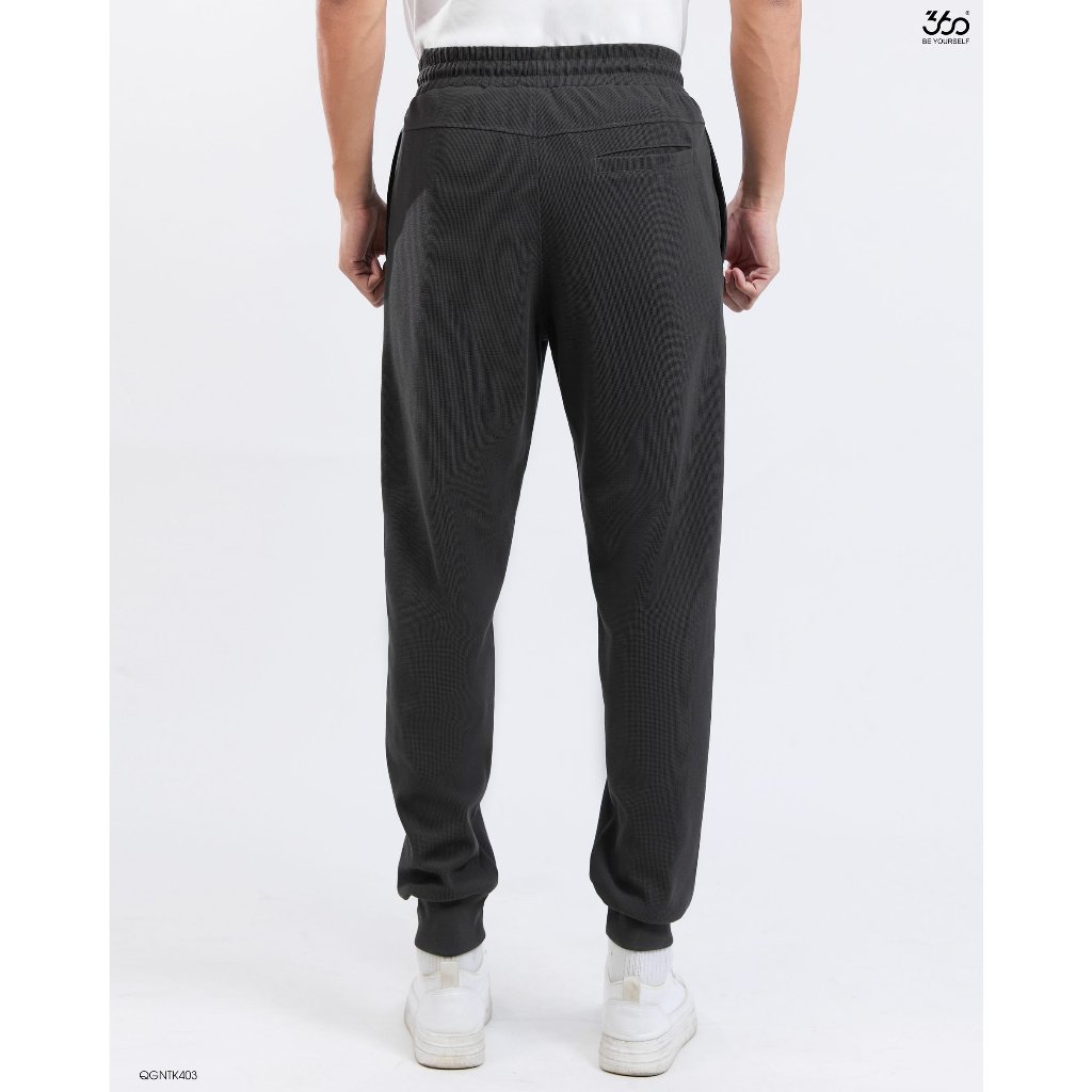 Quần nỉ jogger nam dây rút thương hiệu 360 Boutique chất liệu Pique co dãn - QGNTK403