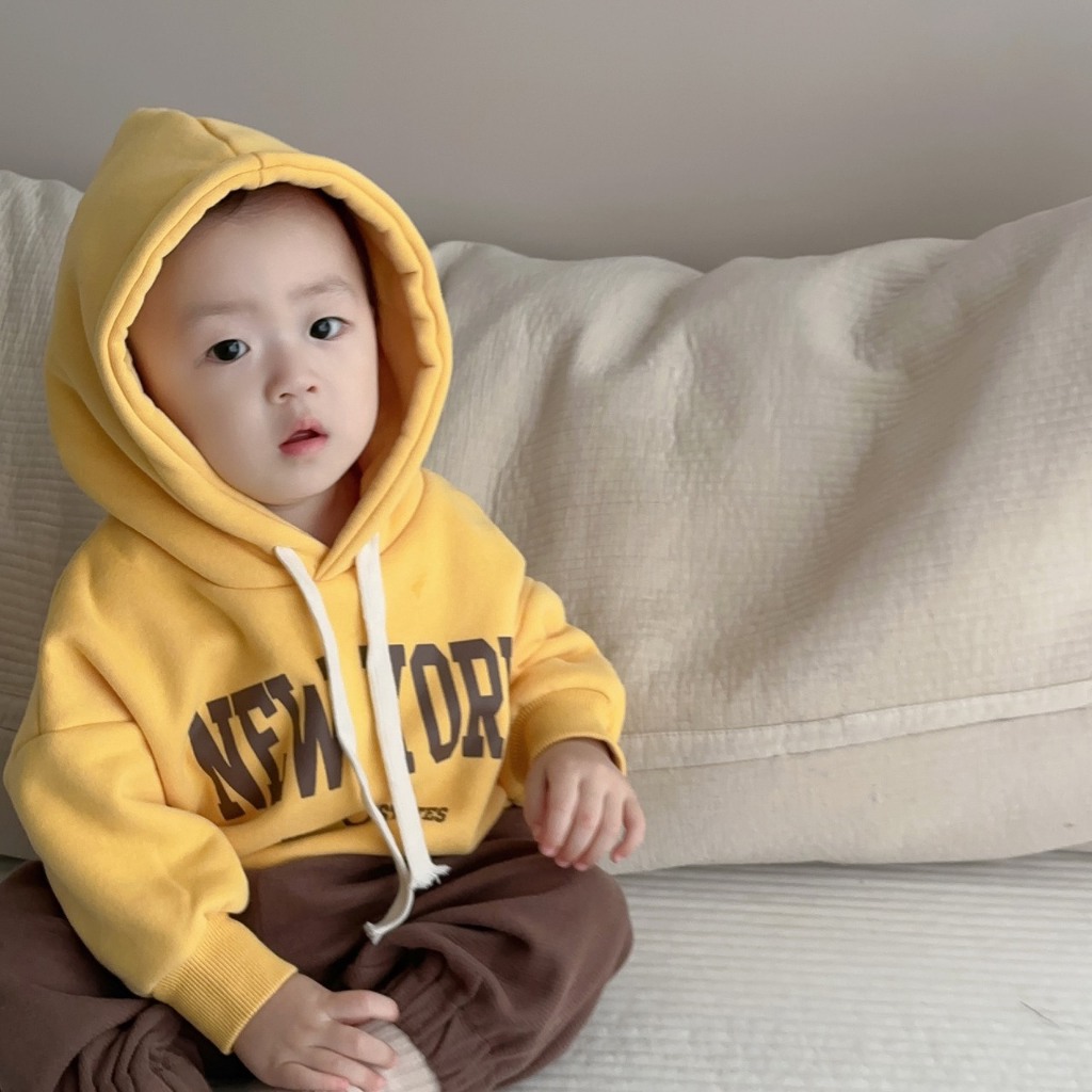 Áo nỉ hoodie cho bé trai bé gái, áo nỉ trần bông  dày dặn cho bé phong cách hàn quốc