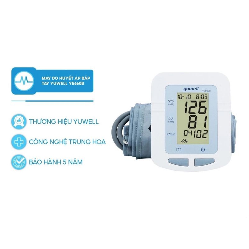 Máy đo huyết áp yuwell YE660B
