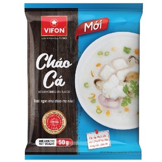 Thùng 50 Cháo Thịt Bằm/Gà/Cá VIFON (50gr / Gói)