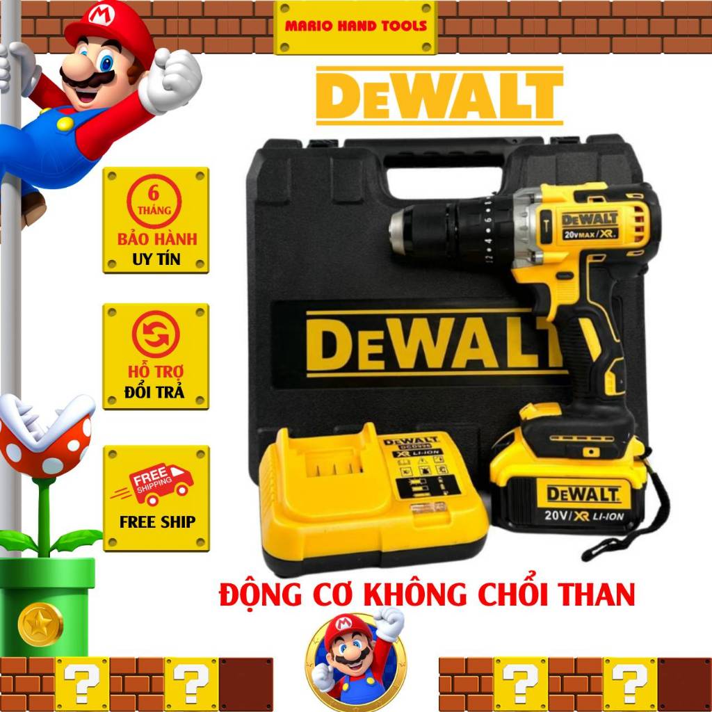 Máy khoan pin Dewalt DCD996 20v, không chổi than, đầu auto lock thép 13mm