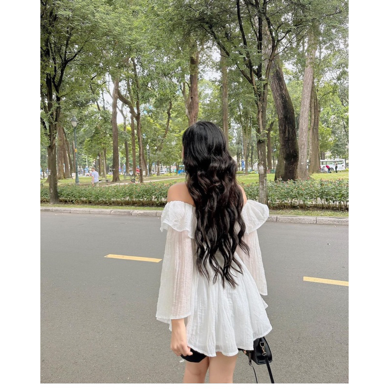 Sét Bộ Đũi Áo trễ Vai Kèm Quần Tafta