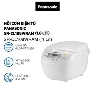 Nồi cơm điện tử Panasonic 1 lít SR-CL108WRAM - 1.8 lít SR-CL188WRAM - Hàng chính hãng