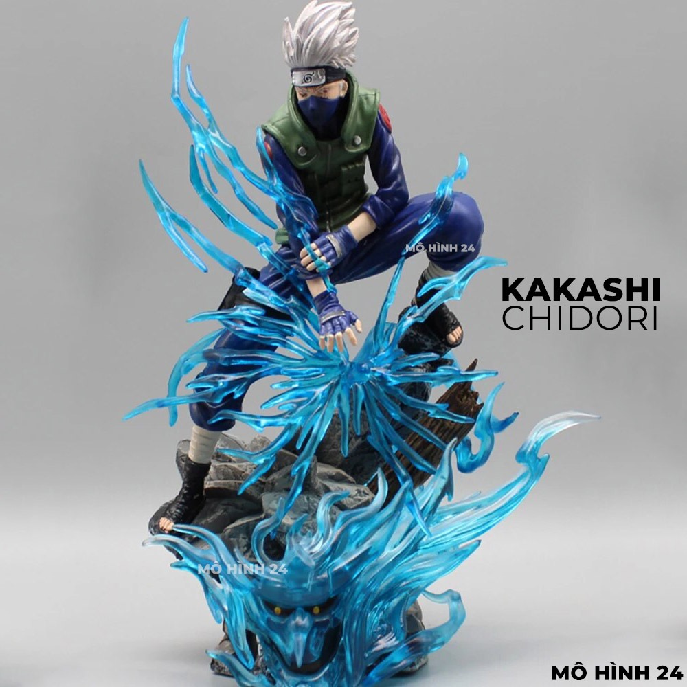 Mô hình đồ chơi nhân vật Kakashi Chidori 24cm có led TEN YEARS Studio figure naruto anime pvc