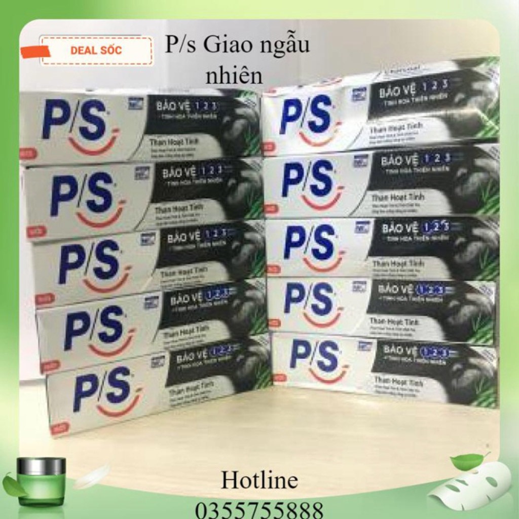 Kem đánh răng PS than hoạt tính, trắng răng tự nhiên- Hàng tặng 30g