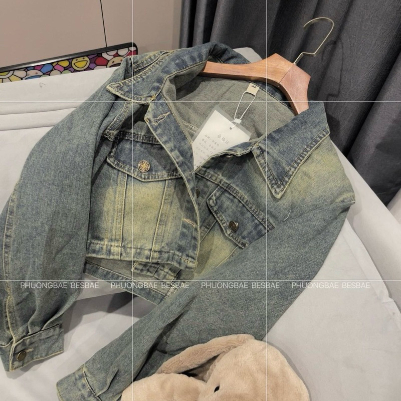 ÁO KHOÁC JEANS BÒ CROPTOP | STUDIOBY25