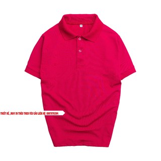 Áo thun polo màu hồng sen - La'house Uniform