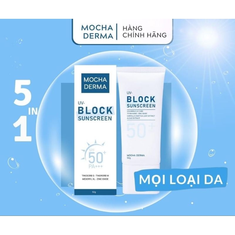 Kem Chống Nắng MOCHA Derma SPF 50 PA+