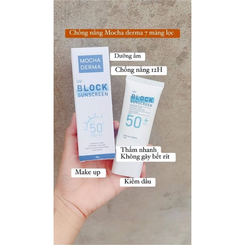 Kem Chống Nắng MOCHA Derma SPF 50 PA+