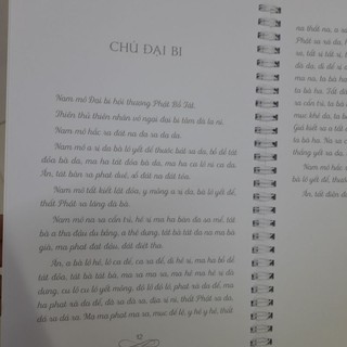 Sổ Chép Tay Chú Đại Bi (nét chữ in mờ)