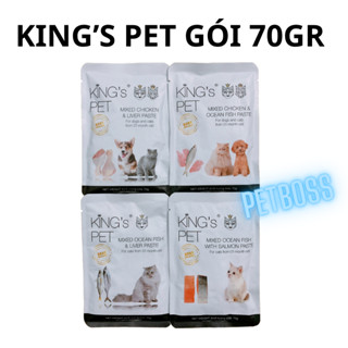 GÓI 70GRAM PATE KING PET CHO CHÓ MÈO, TIỆN LỢI NHIỀU MÙI VỊ