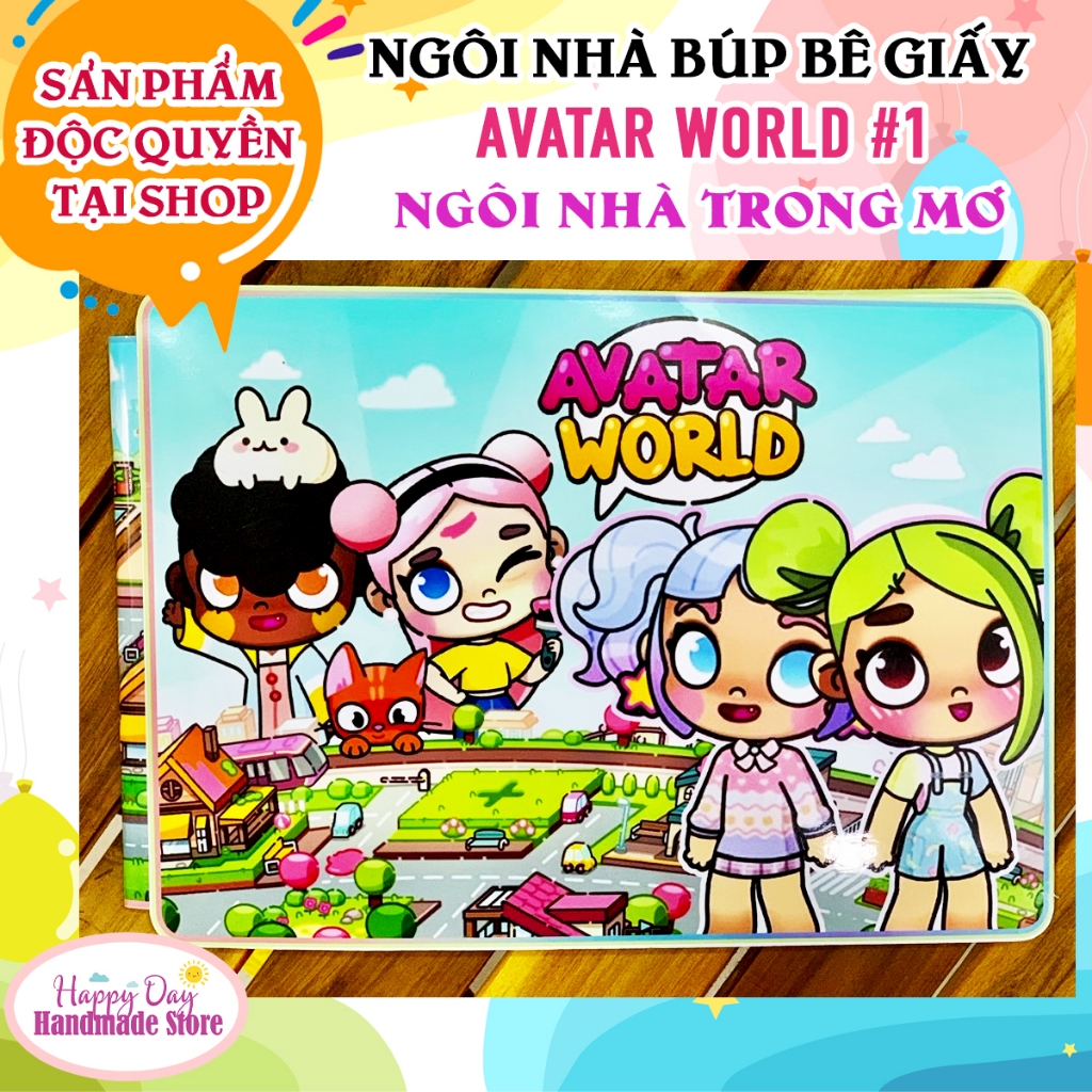 Ngôi nhà búp bê giấy của Avatar World #1 - Ngôi Nhà Trong Mơ - Sách Bộ Sách Búp Bê Bóc Dán - Độc quyền tại shop