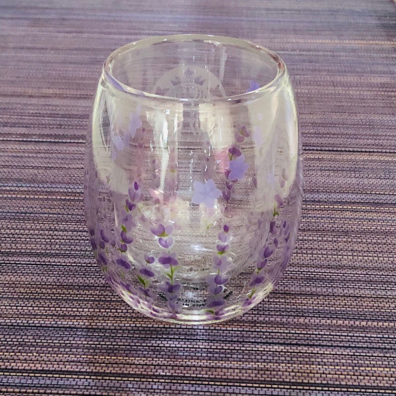 STARBUCKS LAVENDER LY THUỶ TINH 2 LỚP