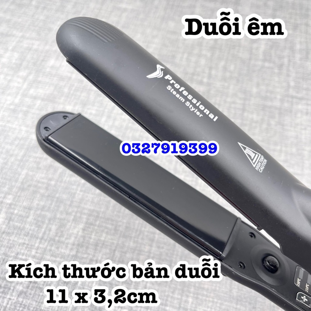 ✅freeship✅ Máy duỗi kẹp tóc hơi nước cao cấp Professional 0088