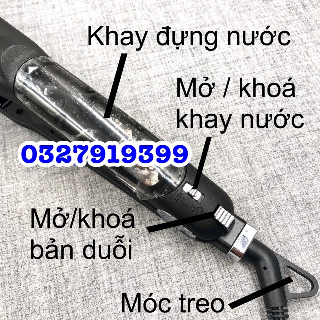 ✅freeship✅ Máy duỗi kẹp tóc hơi nước cao cấp Professional 0088