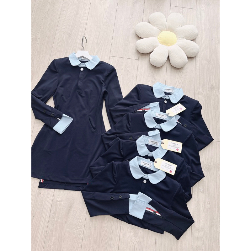 ☘️ VÁY PHỐI THOM BROWNE CỔ SEN HAI TÀ