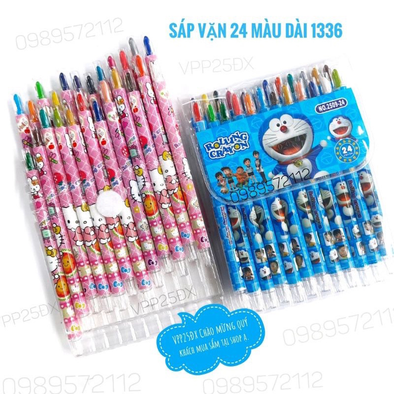 Màu sáp vặn loại dài cho bé tô màu, không lo gãy màu, bẩn tay