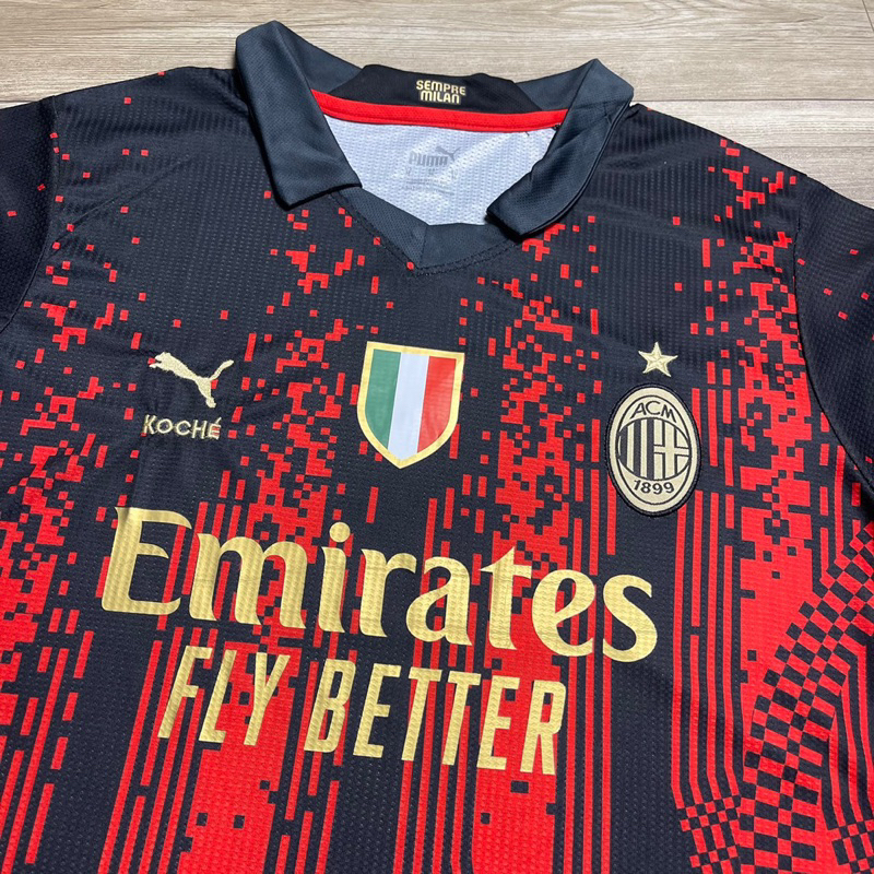 Quần Áo Bóng Đá, Áo Đá Banh CLB AC Milan 23/24 - Chuẩn Mẫu Thi Đấu - Vải Gai Thái Cao Cấp