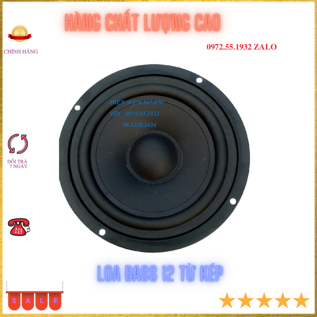 Loa bass kích thước toàn vành 14cm từ kép  80-80 coil 20 4 lớp công suất 90w - GIÁ 1 CHIẾC