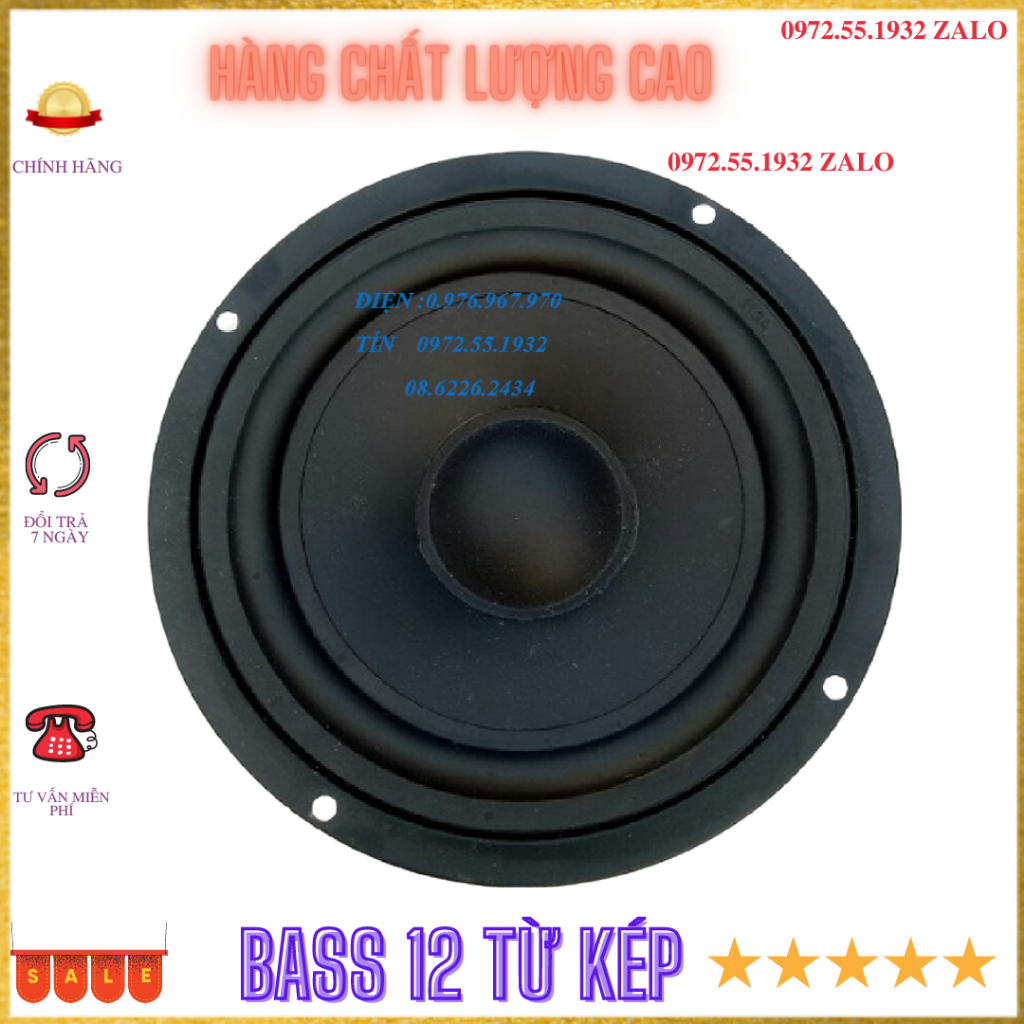 Loa bass kích thước toàn vành 14cm từ kép  80-80 coil 20 4 lớp công suất 90w - GIÁ 1 CHIẾC