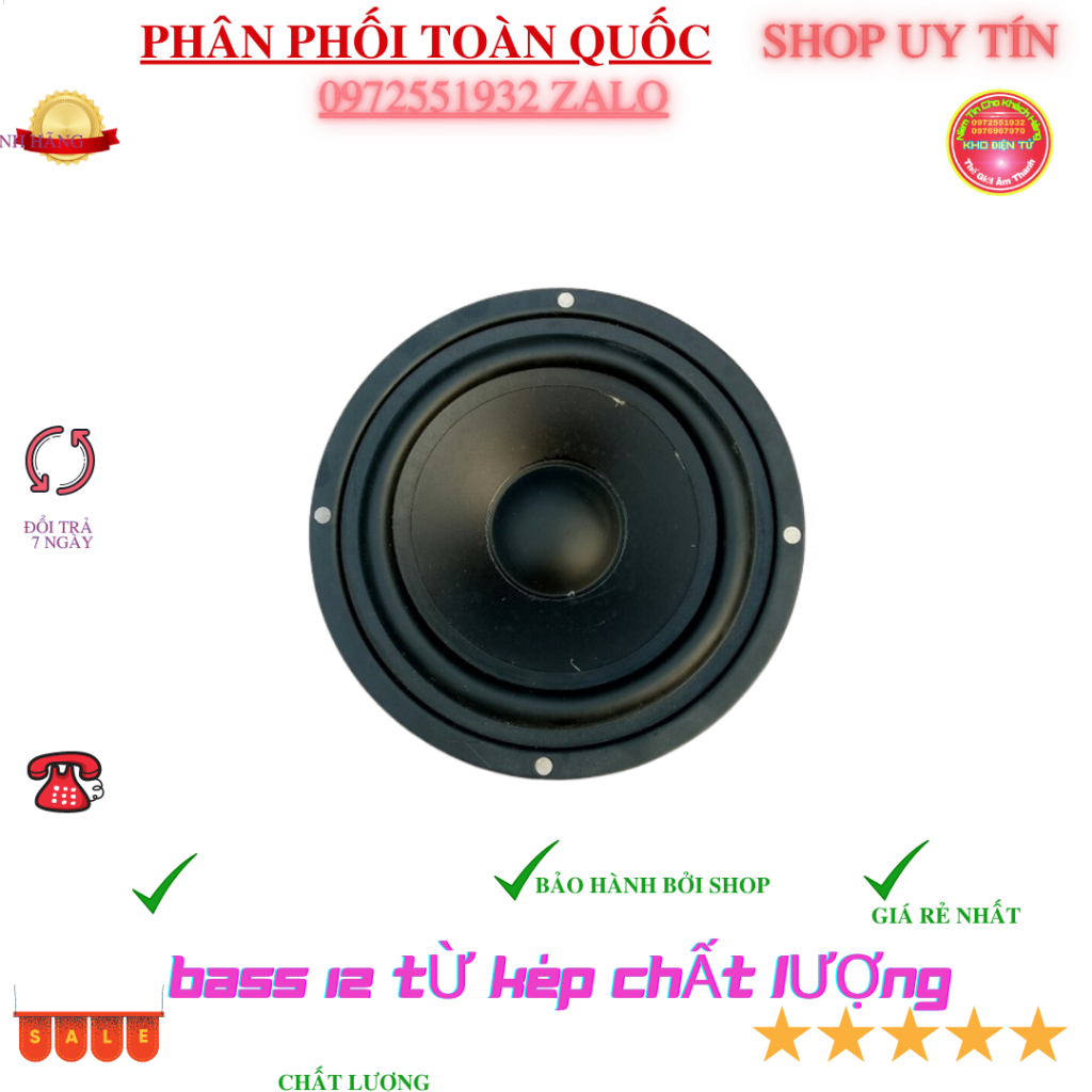 Loa bass kích thước toàn vành 14cm từ kép  80-80 coil 20 4 lớp công suất 90w - GIÁ 1 CHIẾC