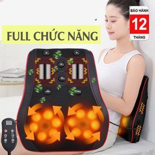 Gối Massage Cổ Vai Gáy  20 Bi Thế Hệ Mới, Máy Massage Hồng Ngoại  2023 Cao Cấp Nguyên Hộp