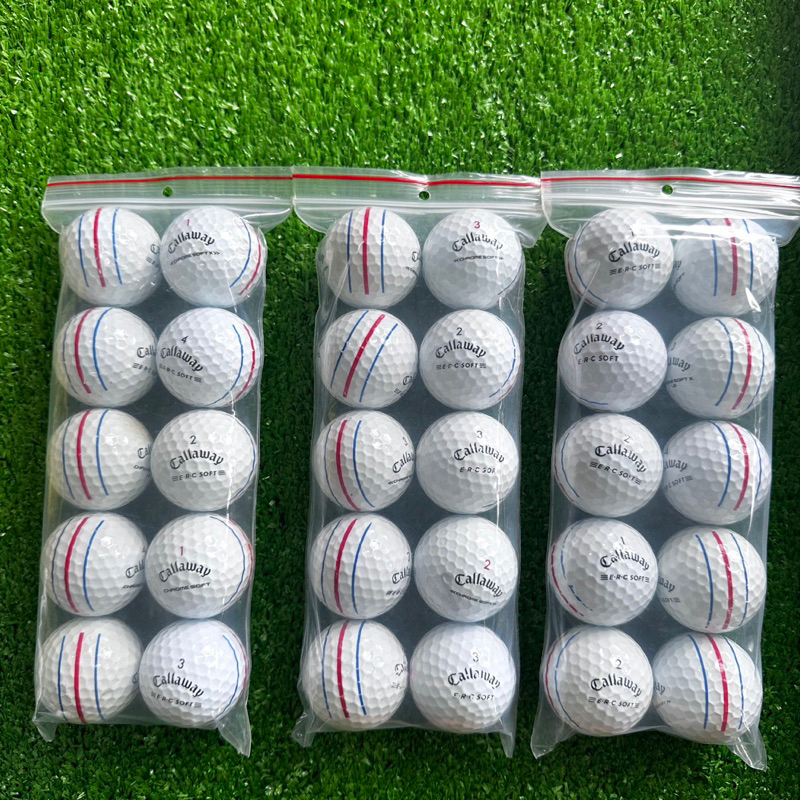 10 Bóng Golf calaway 3 line  mới 80-90%