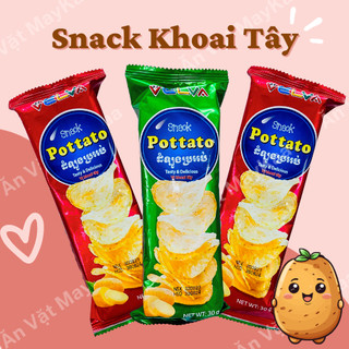 Combo 10 gói snack khoai tây ăn vặt maykaa