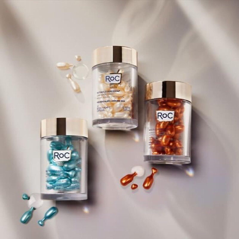 Tinh chất dưỡng da căng mọng Roc Skincare Plumping Power Duo Night Serum Capsules