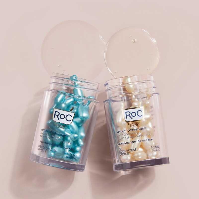 Tinh chất dưỡng da căng mọng Roc Skincare Plumping Power Duo Night Serum Capsules