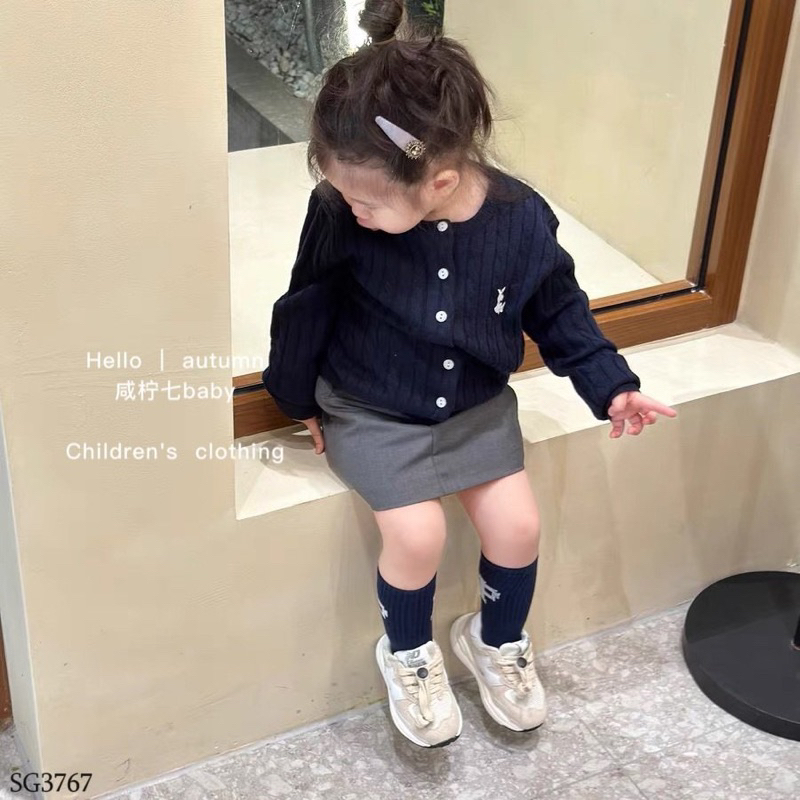 SET ÁO LEN MIX CHÂN VÁY BÉ GÁI