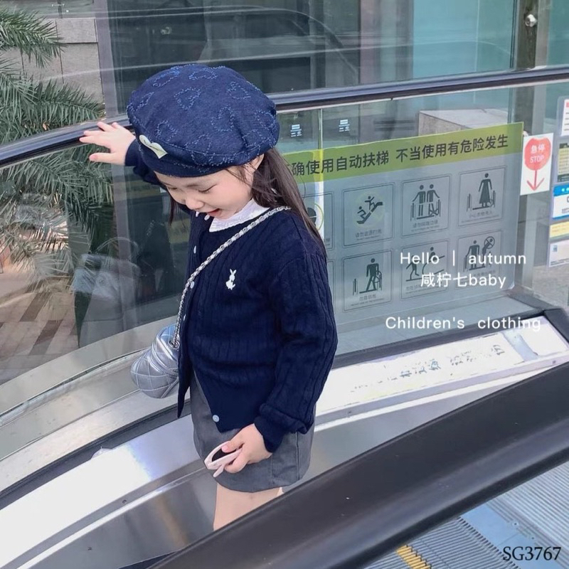 SET ÁO LEN MIX CHÂN VÁY BÉ GÁI