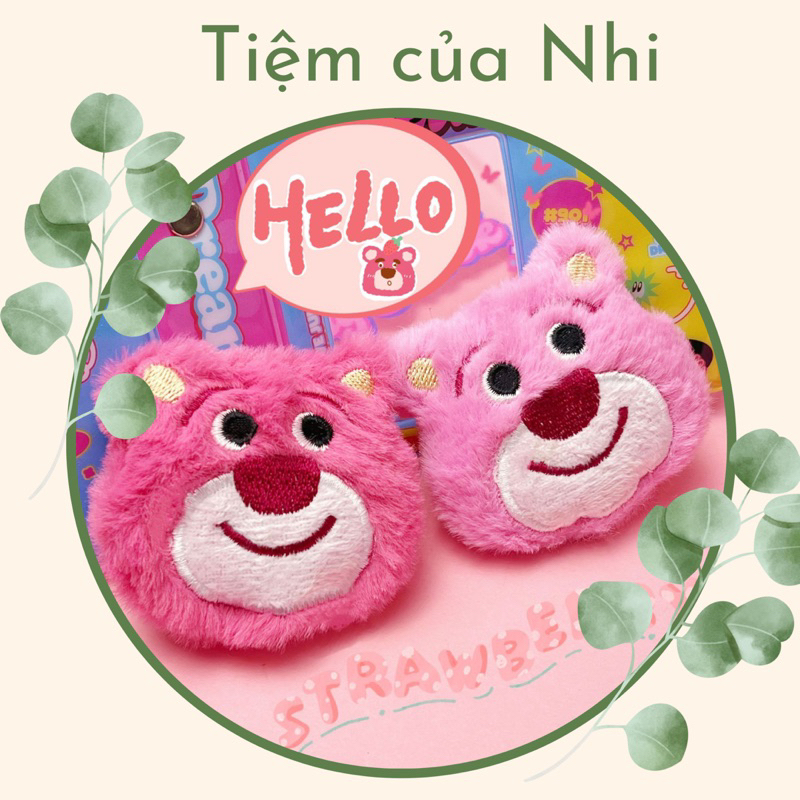 SET 2 GẤU BÔNG MINI GẤU DÂU LOTSO