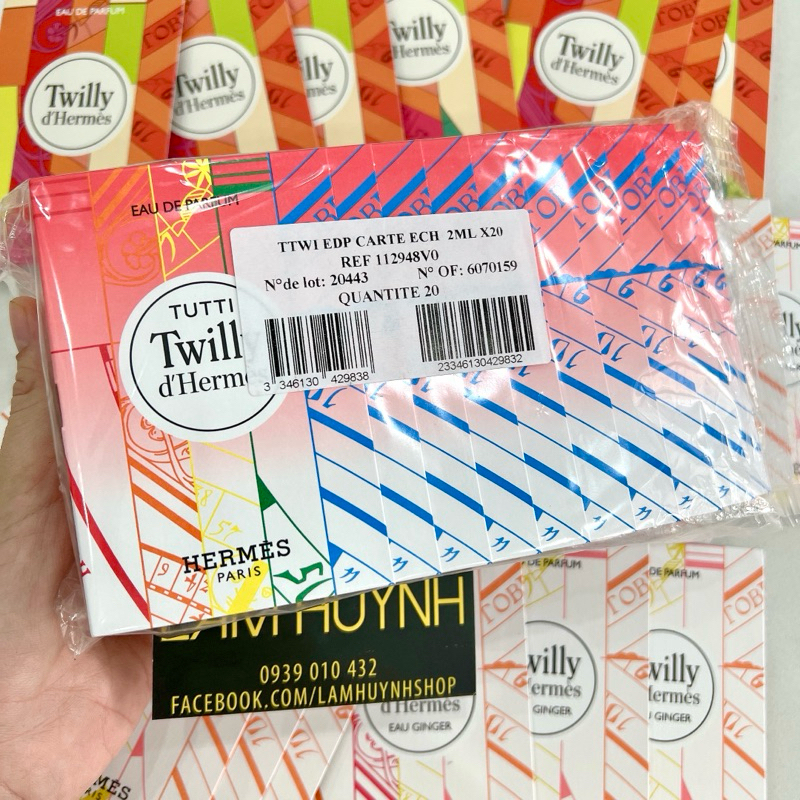 Vial Nước hoa Nữ TWILLY D'HERMES EDP - TUTTI - EAU GINGER 2ml