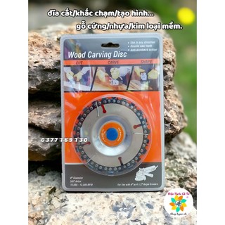 Lưỡi cưa xích gỗ 100mm - Đĩa cưa xích, lưỡi cưa xích cắt gỗ, phay phá gỗ đa năng cho máy mài cầm tay