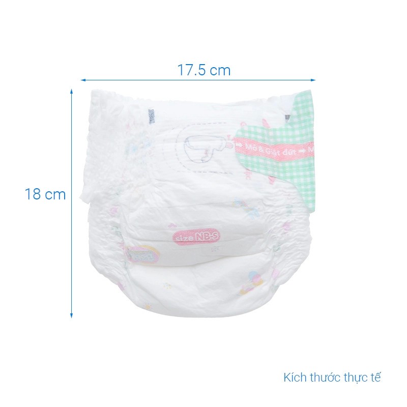 Tã/bỉm quần BOBBY SƠ SINH Mở Một Bên Đầu Tiên Trên Thế Giới thiết kế riêng dễ mặc size NB,S 6-10
