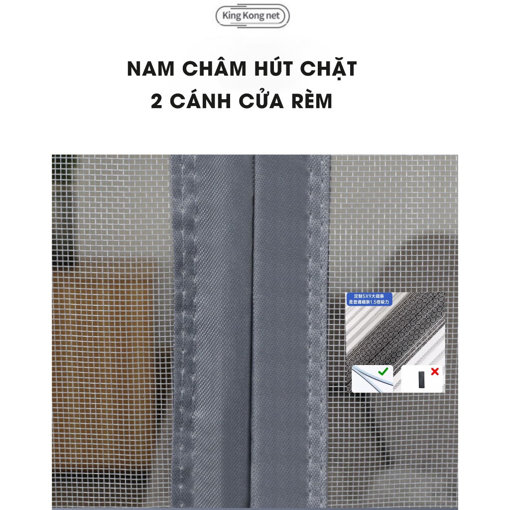 Rèm lưới chống muỗi nam châm dán tự động rèm chống muỗi cửa sổ màn chống muỗi Pabaro