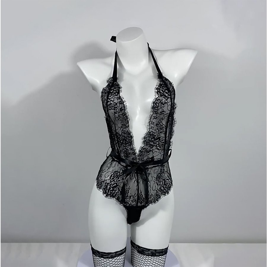 Bodysuit Sexy Đồ Ngủ Ren Xuyên Thấu Quyến Rũ S006